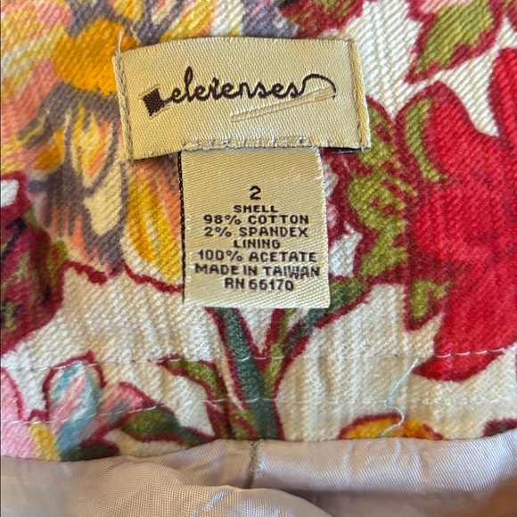 EUC • Anthropologie • Elevenses Floral Corduroy Mini Skirt • - Picture 5 of 5